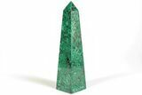 Tall, Polished Malachite Obelisk - Congo #207764-1